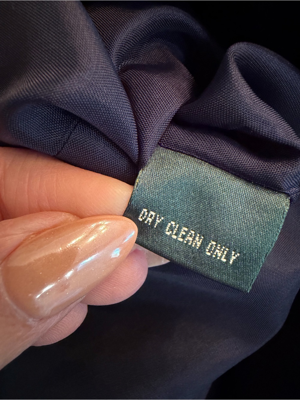 Lauren Ralph Lauren Navy Linen Double Breasted Blazer Size 6 Classic Preppy - Picture 14 of 14